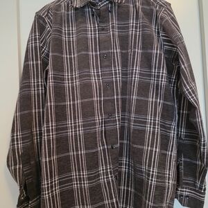 Polo by Ralph Lauren Men Heavyweight Flannel Plaid Button Down Checkered Shirt